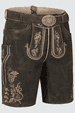 Lederhose Orlando mit Gürtel