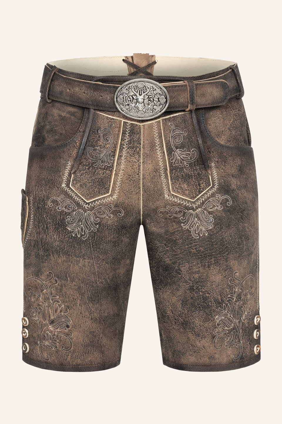Lederhose Arijus mit Gürtel