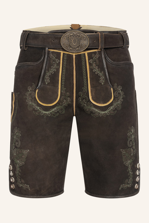 Lederhose Brandon mit Gürtel