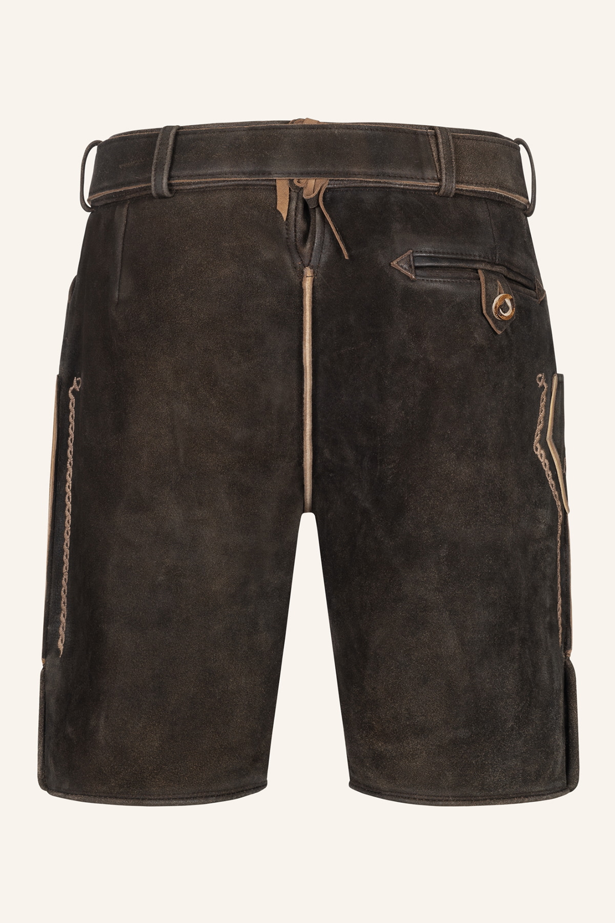 Lederhose Orlando mit Gürtel