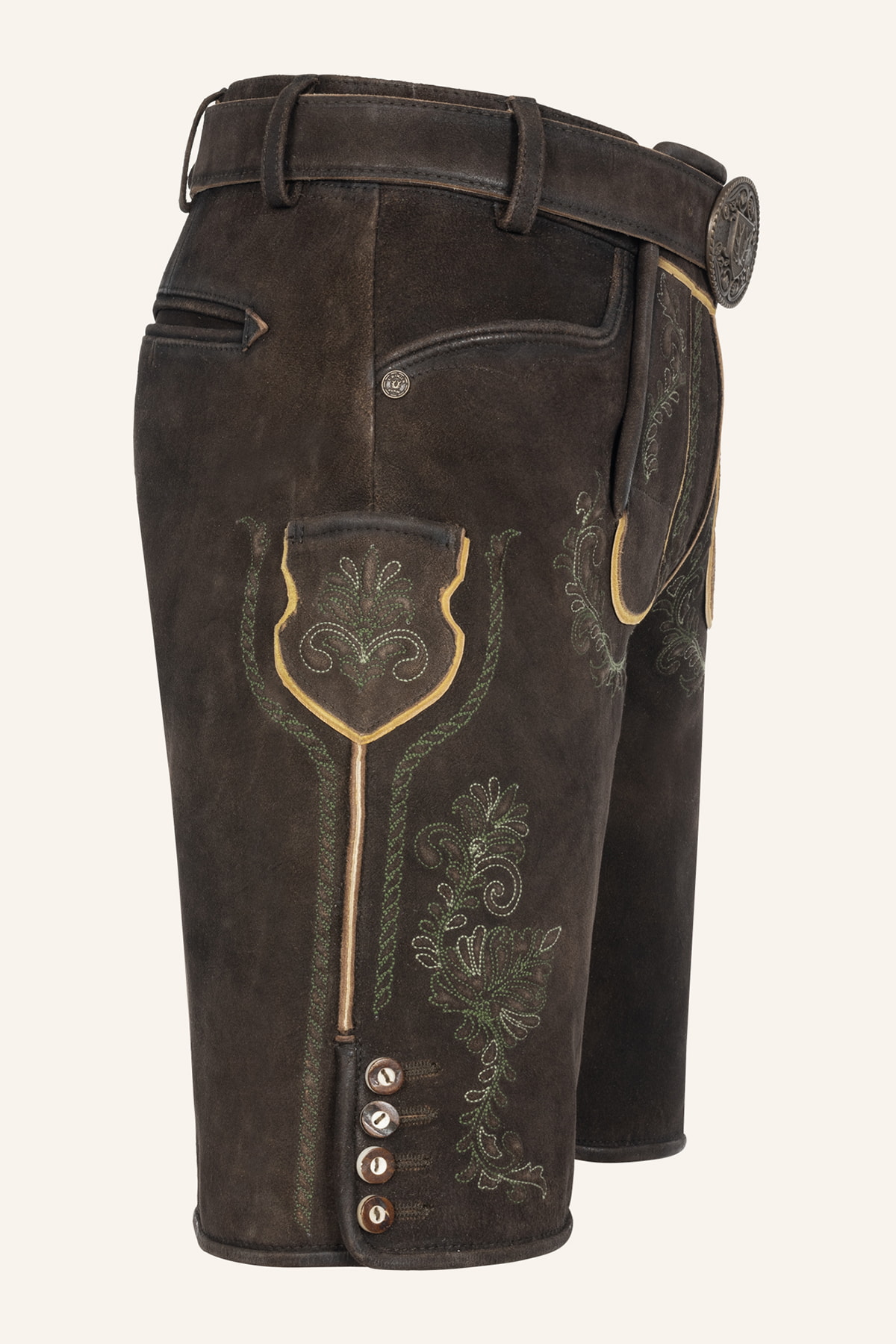 Lederhose Brandon mit Gürtel