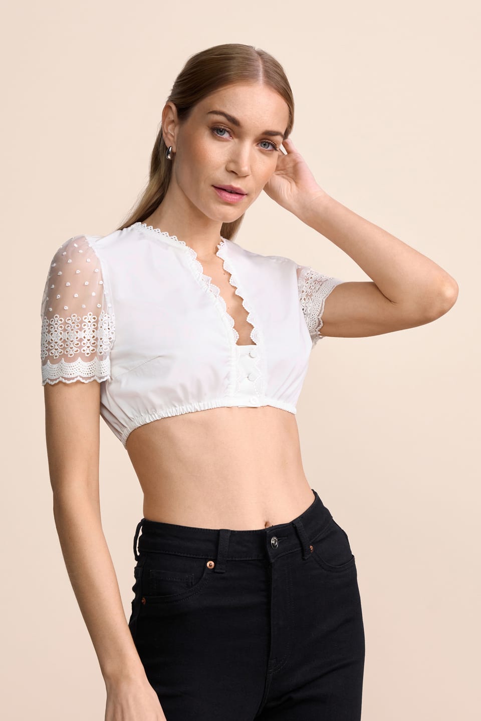 Dirndlbluse Lysiane