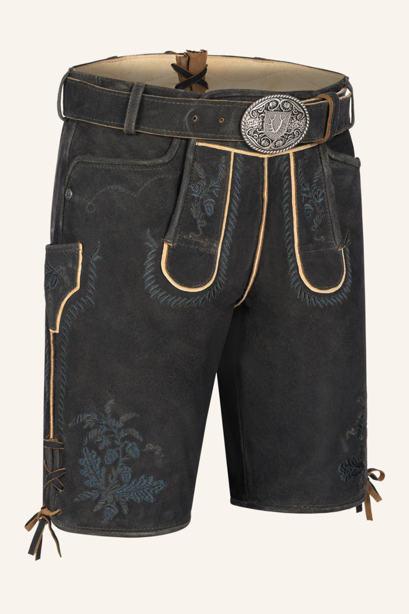 Lederhose Edo mit Gürtel