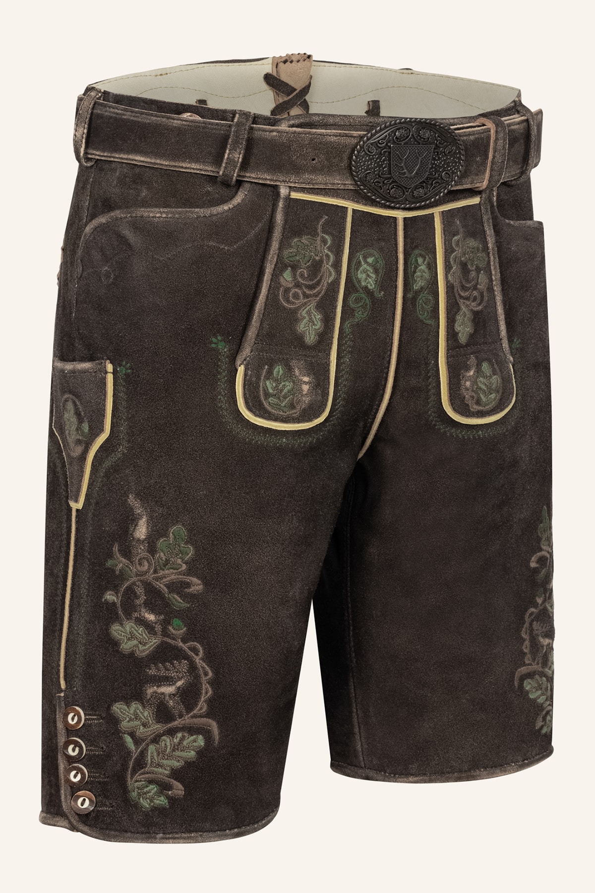 Lederhose Adreon mit Gürtel