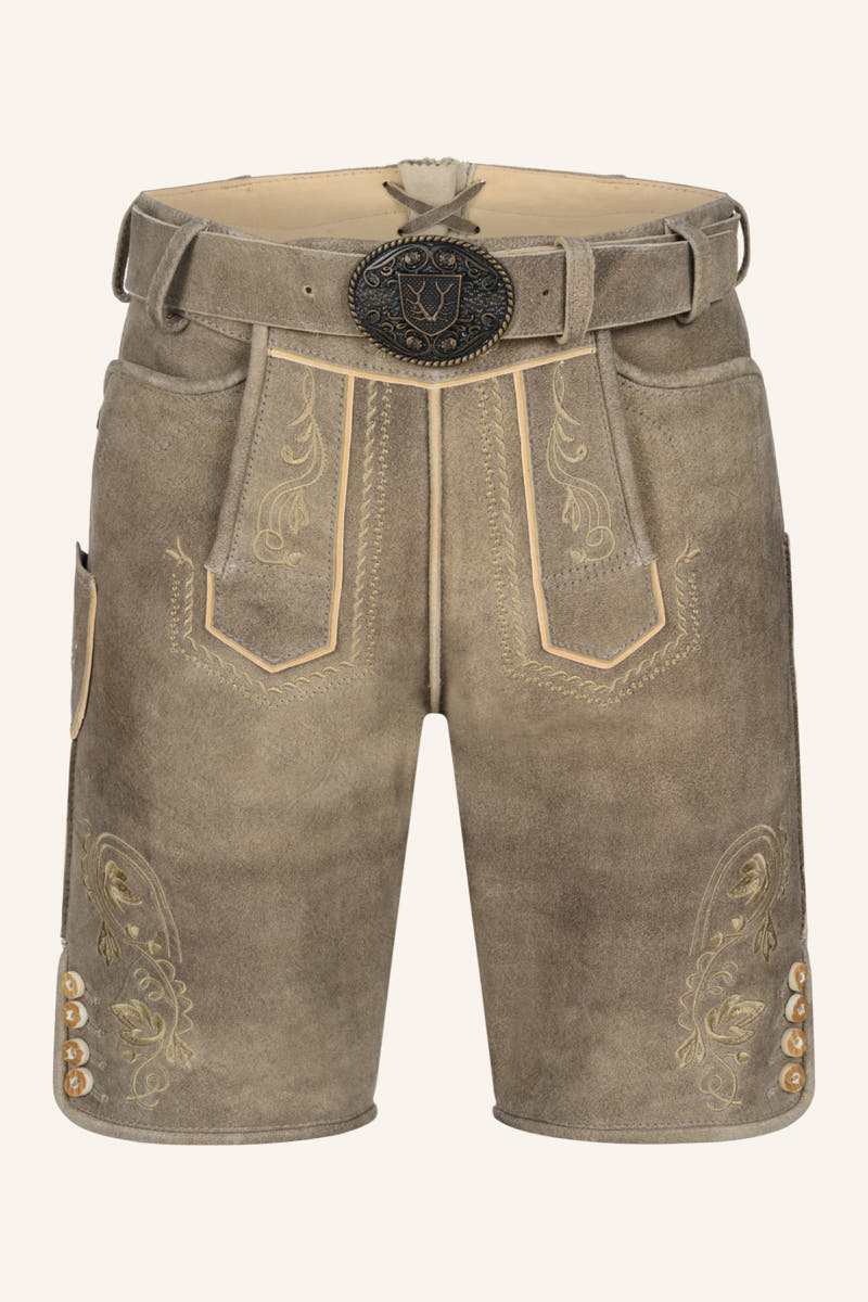 Lederhose Iwan mit Gürtel