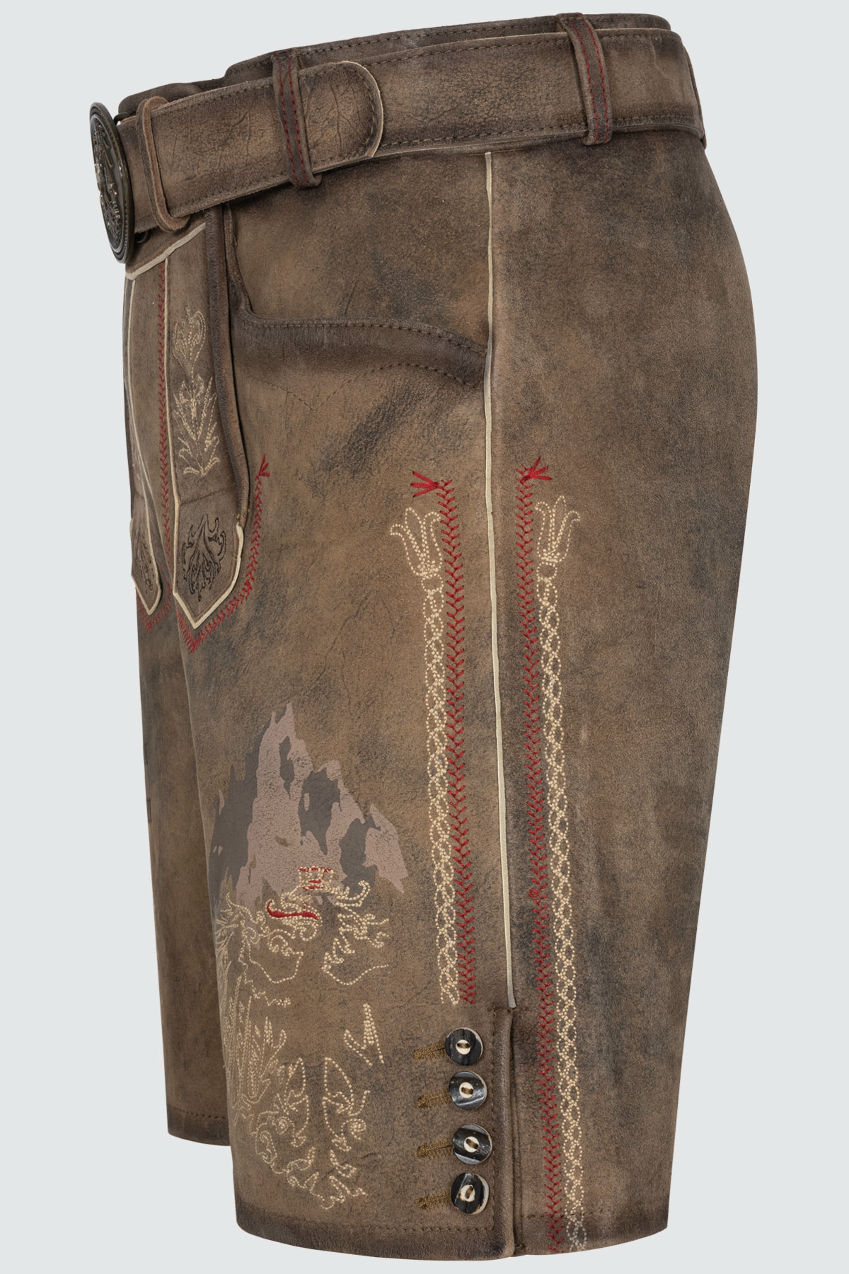 Lederhose Fankerl mit Gürtel