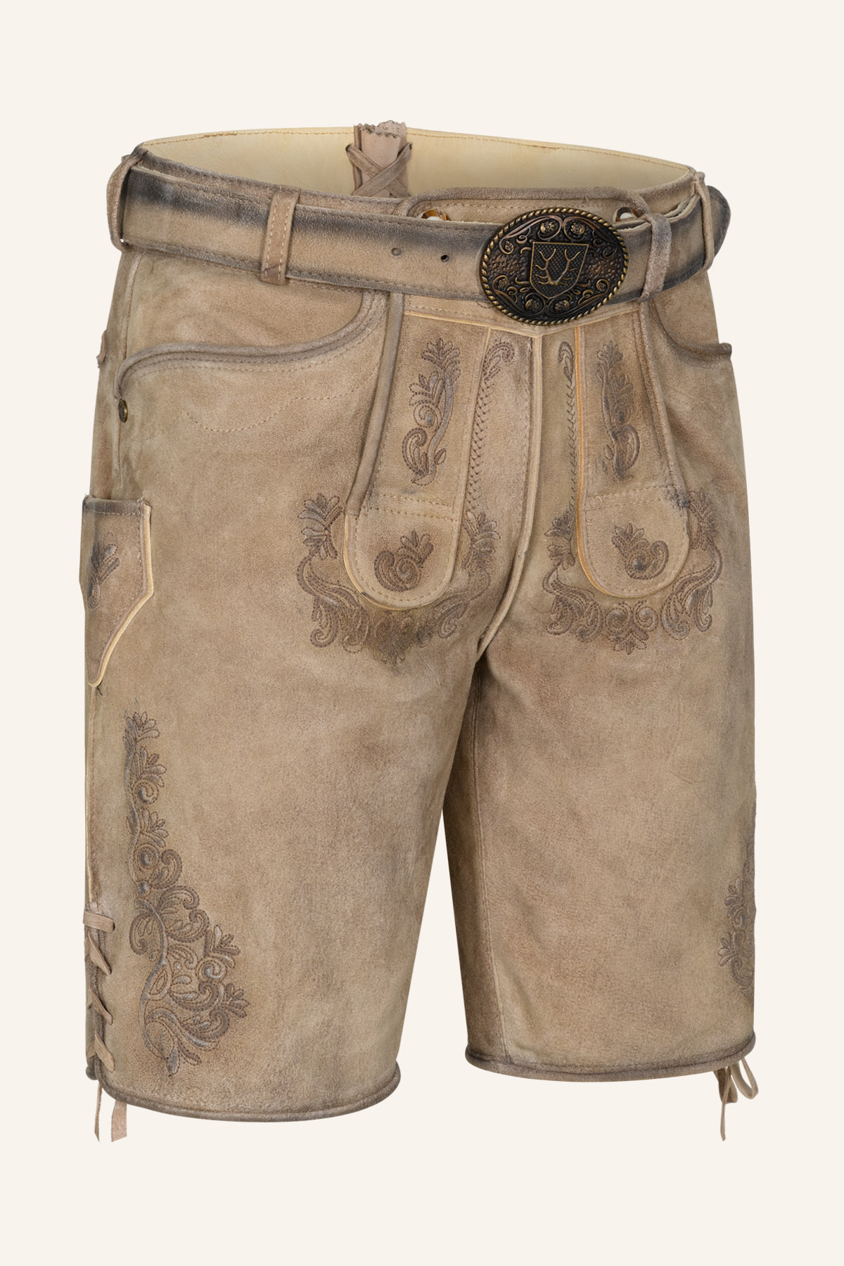 Lederhose Baldur mit Gürtel