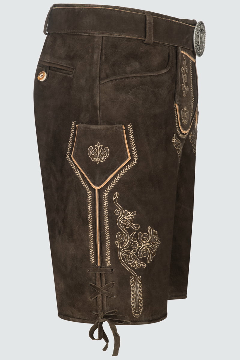 Lederhose Benett mit Gürtel