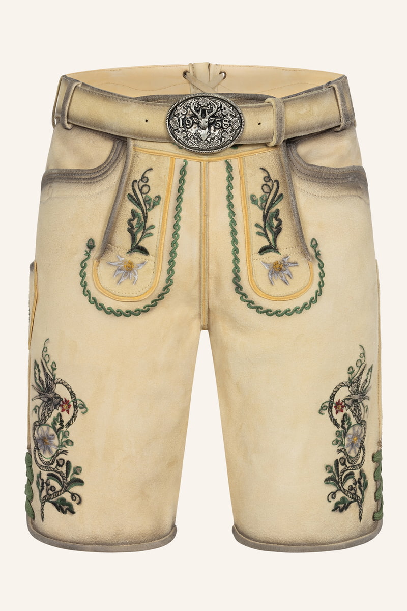 Lederhose Darian mit Gürtel