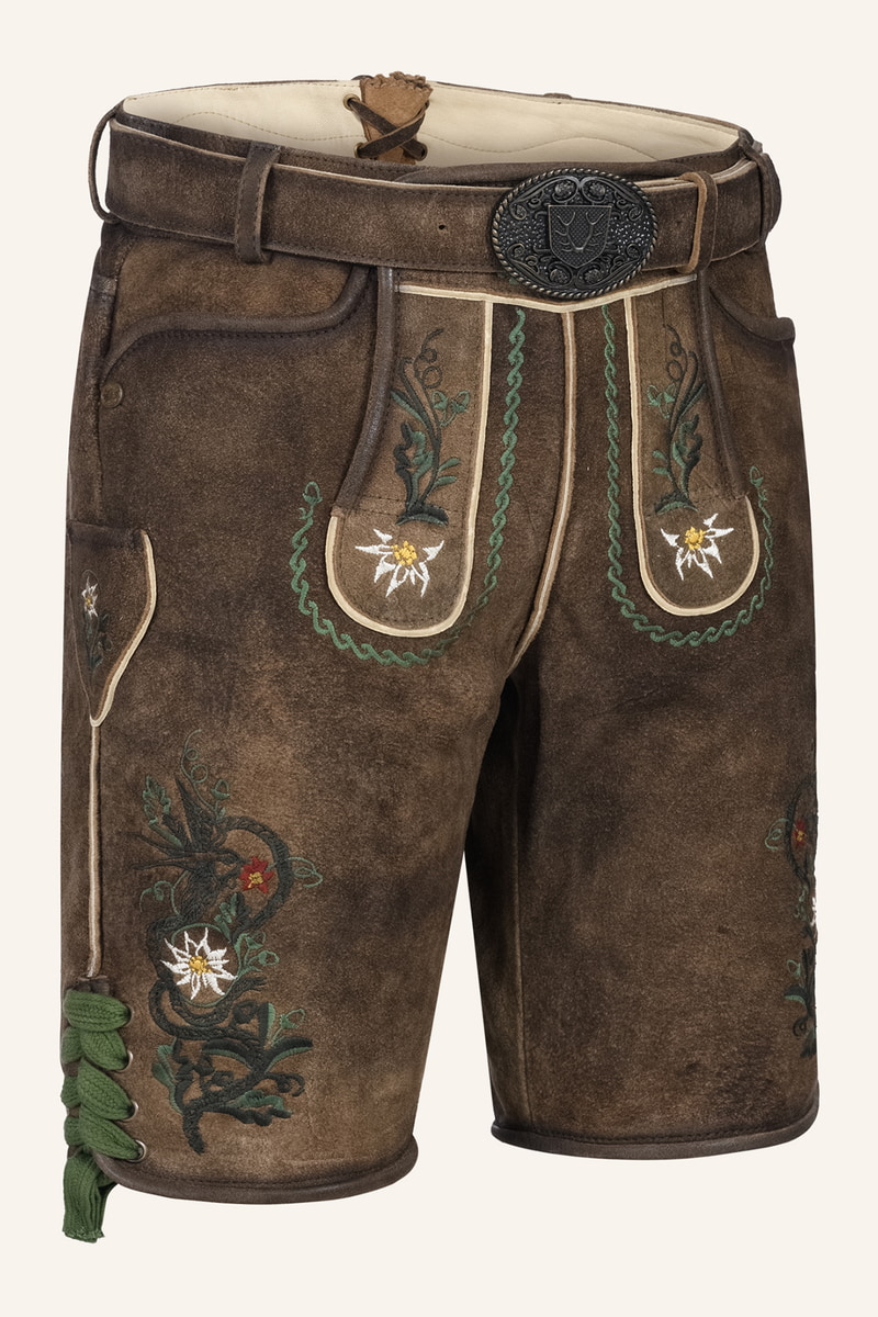 Lederhose Alexander mit Gürtel