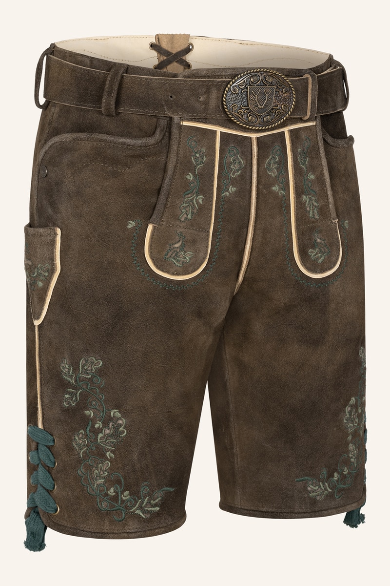 Lederhose Trever mit Gürtel