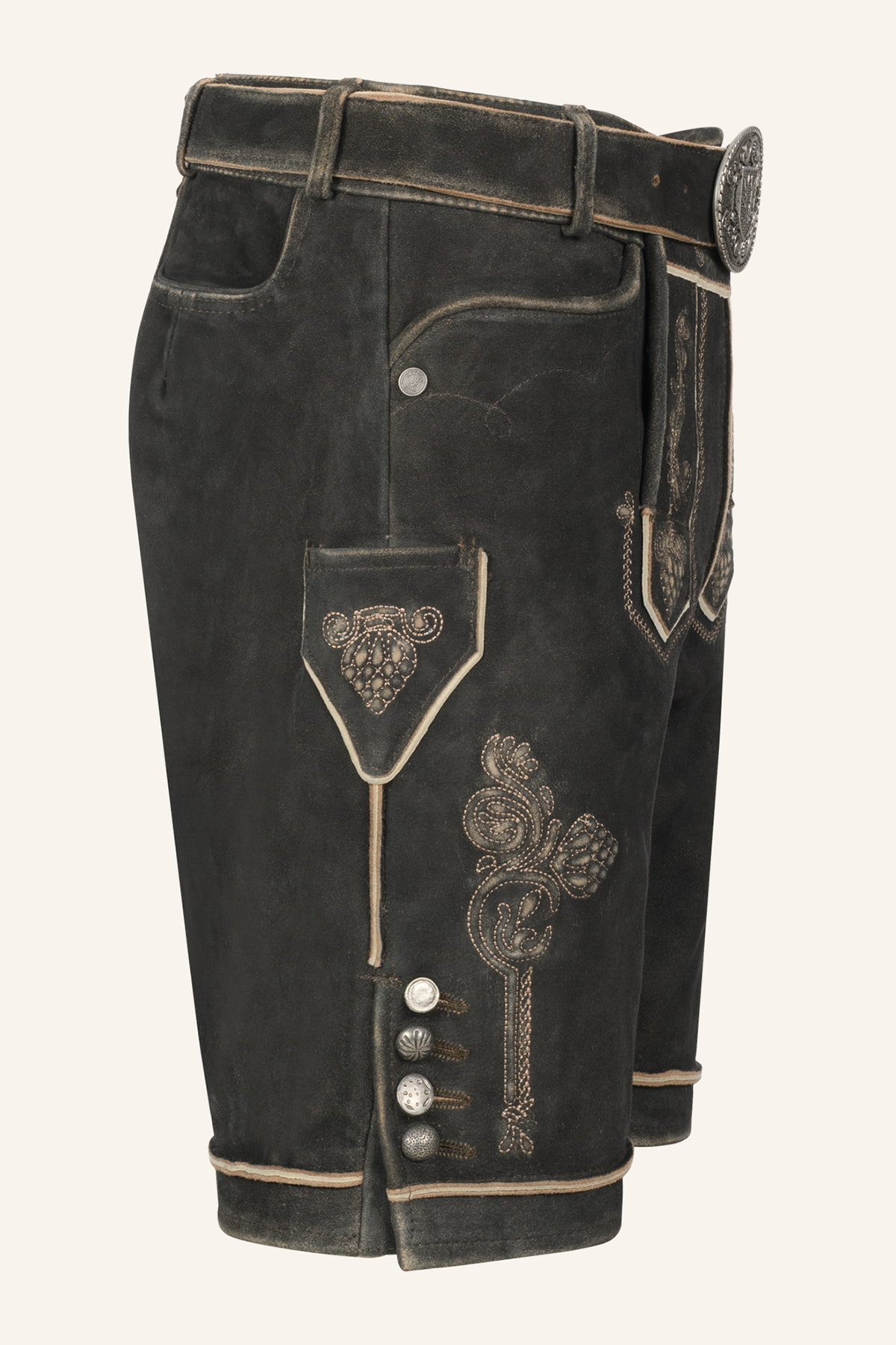 Lederhose Jakobus mit Gürtel