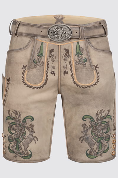 Lederhose Steven mit Gürtel