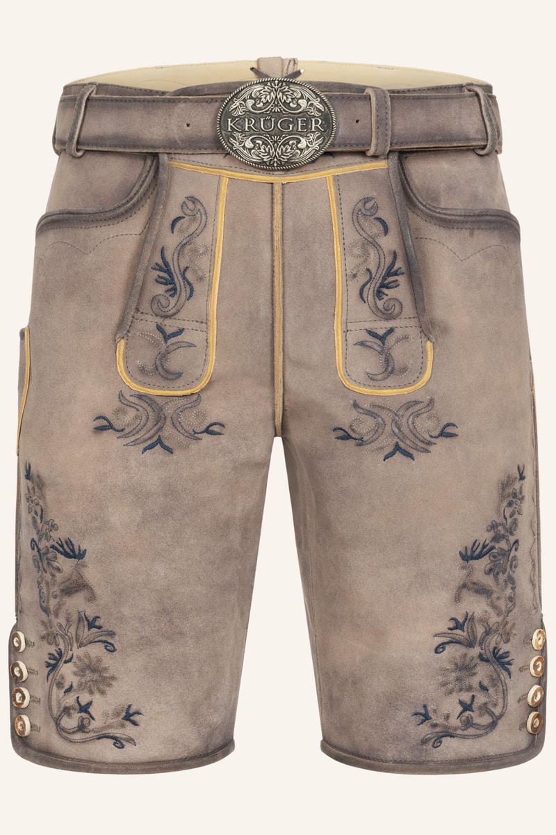 Lederhose Juan mit Gürtel