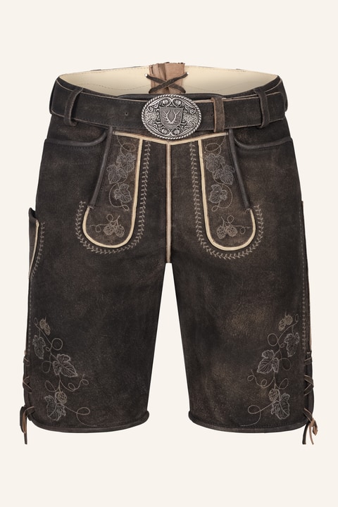 Lederhose Nikolas mit Gürtel