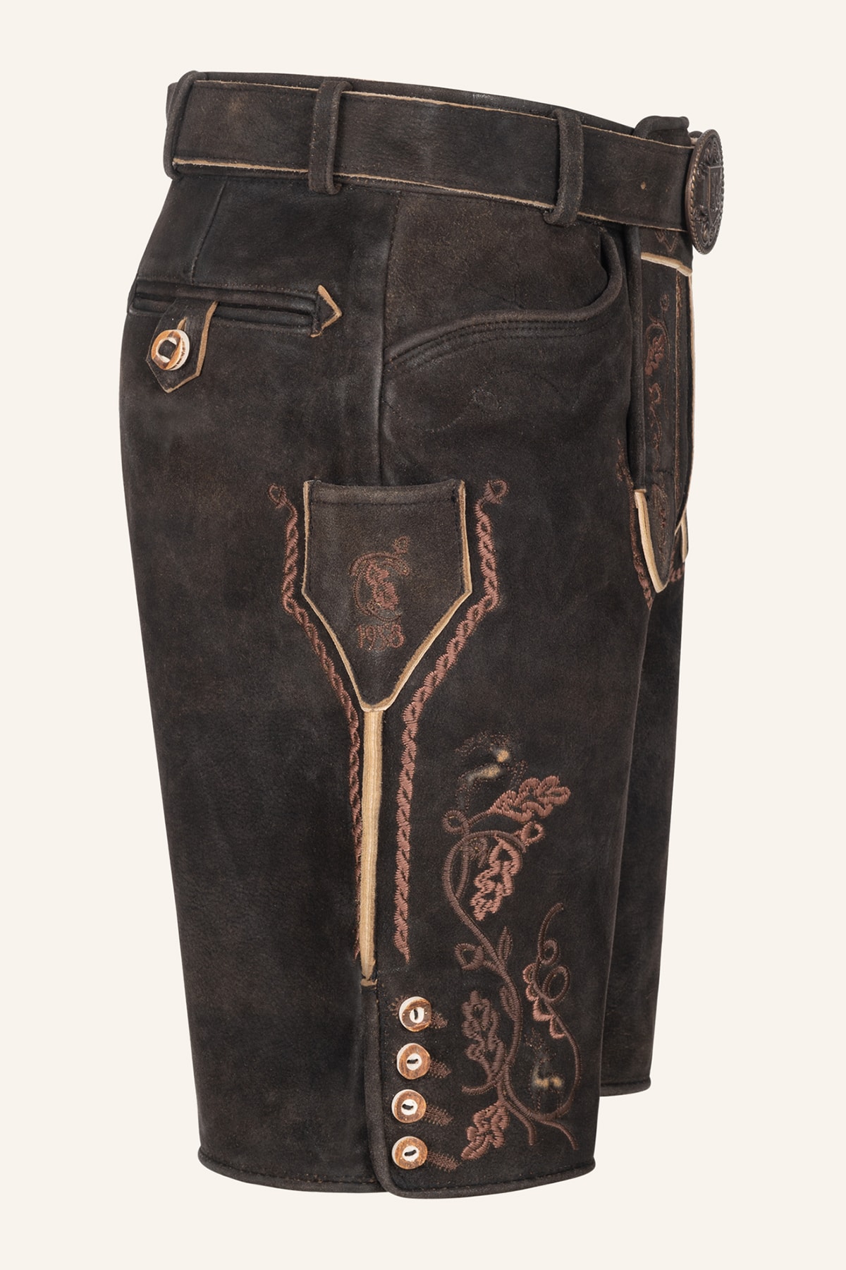 Lederhose Terence mit Gürtel