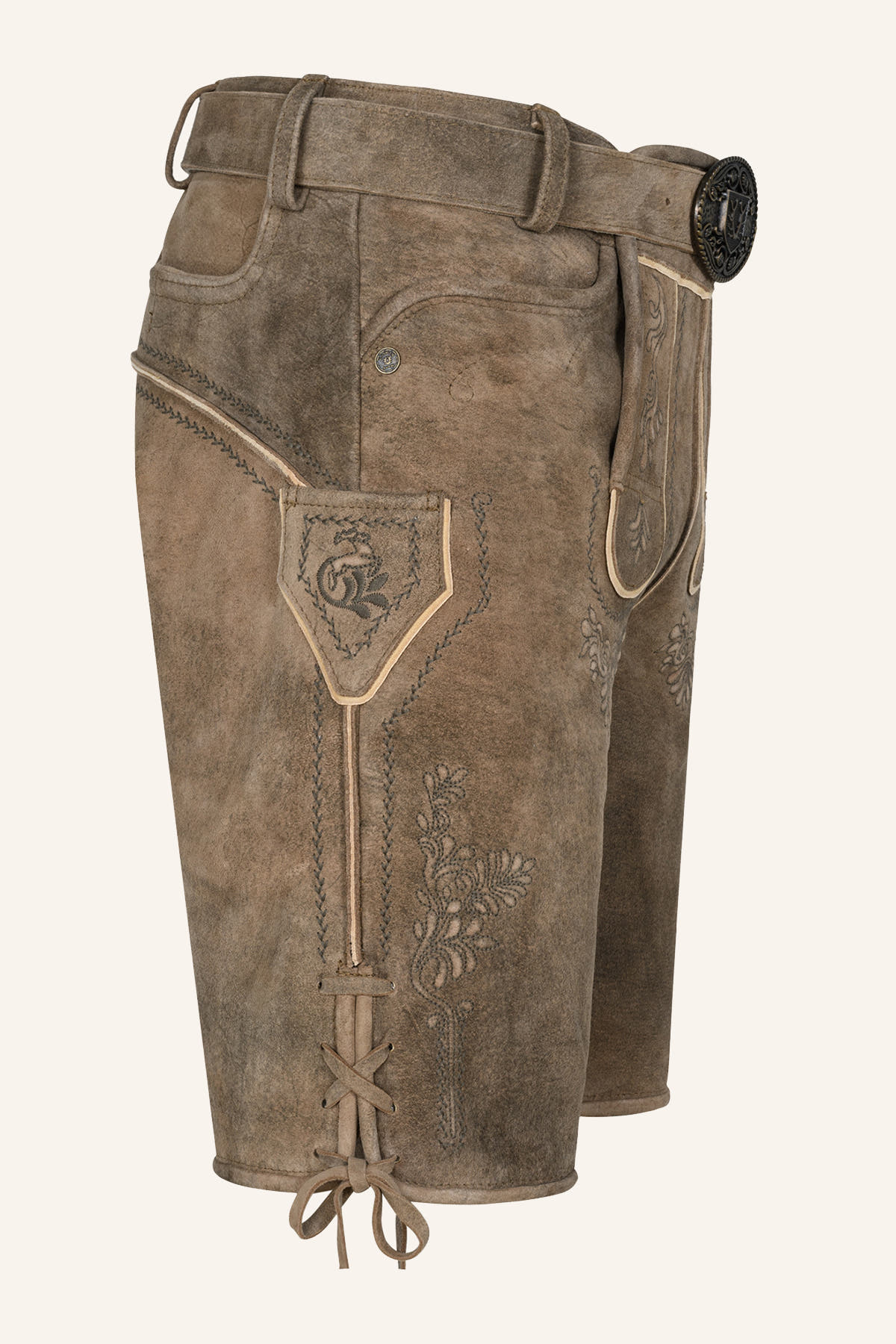 Lederhose Weston mit Gürtel