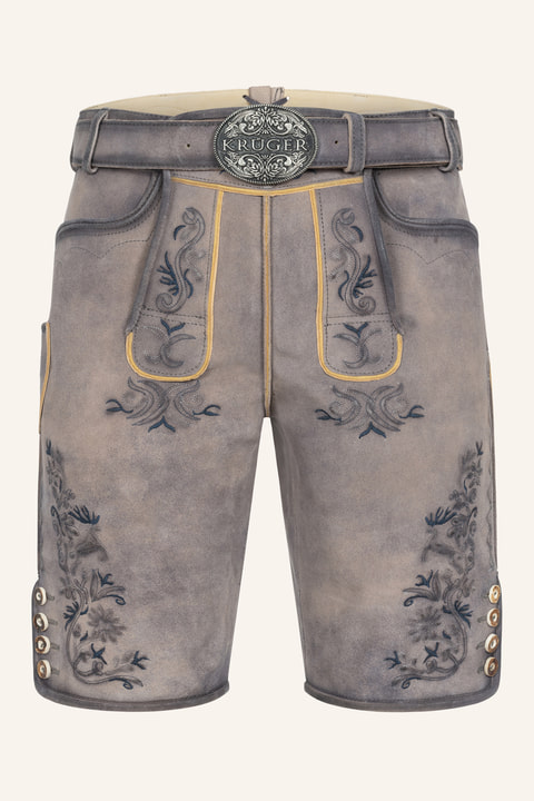 Lederhose Juan mit Gürtel