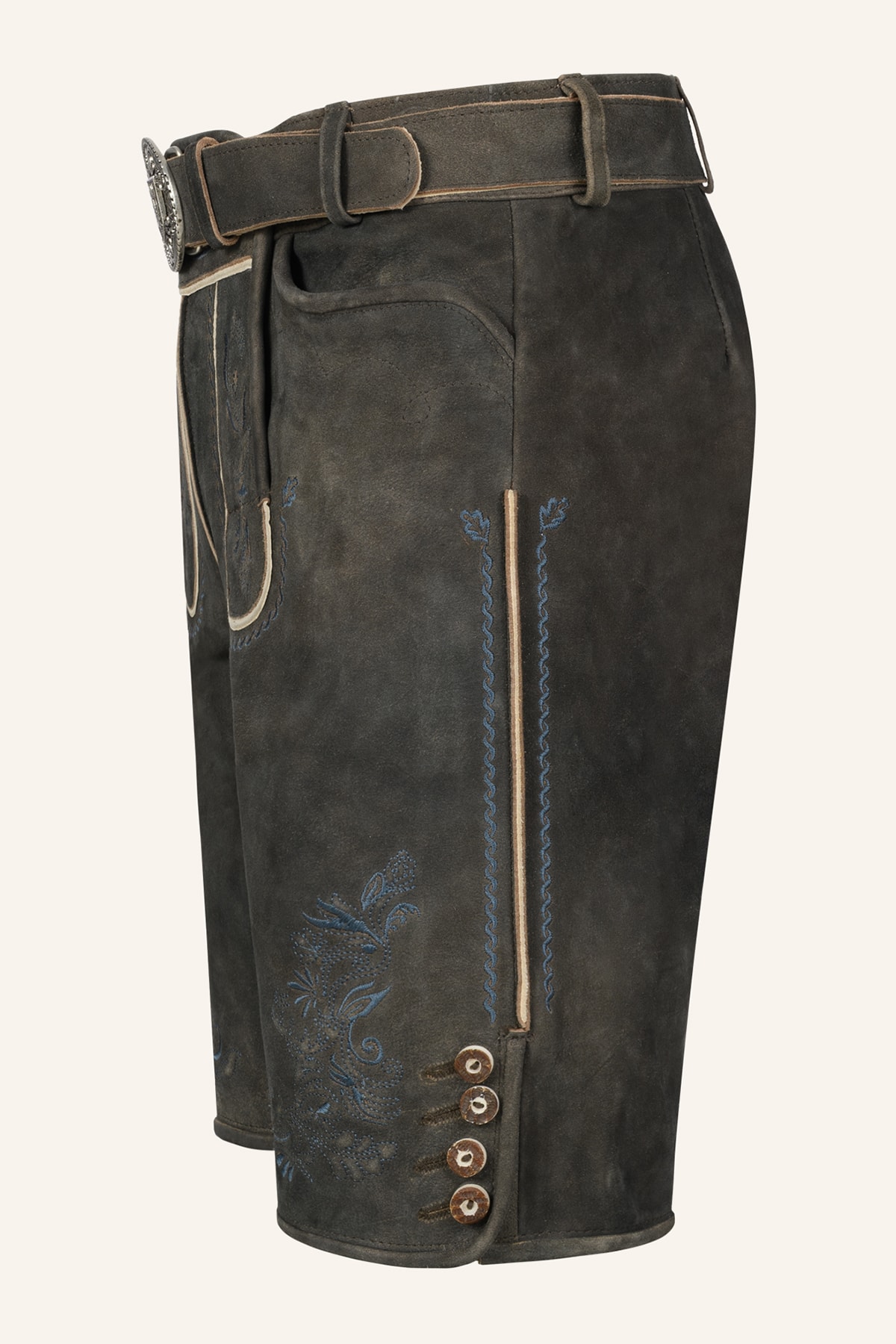 Lederhose Yanis mit Gürtel
