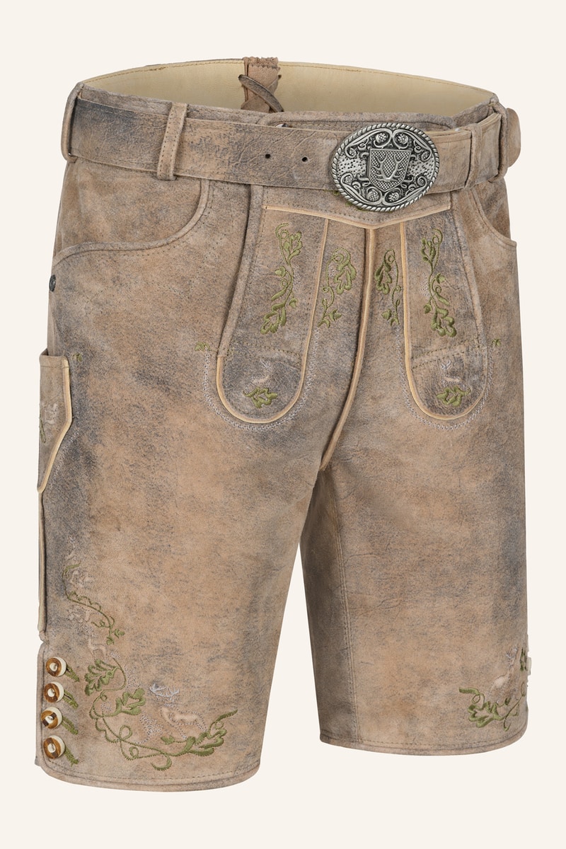 Lederhose Arthas mit Gürtel