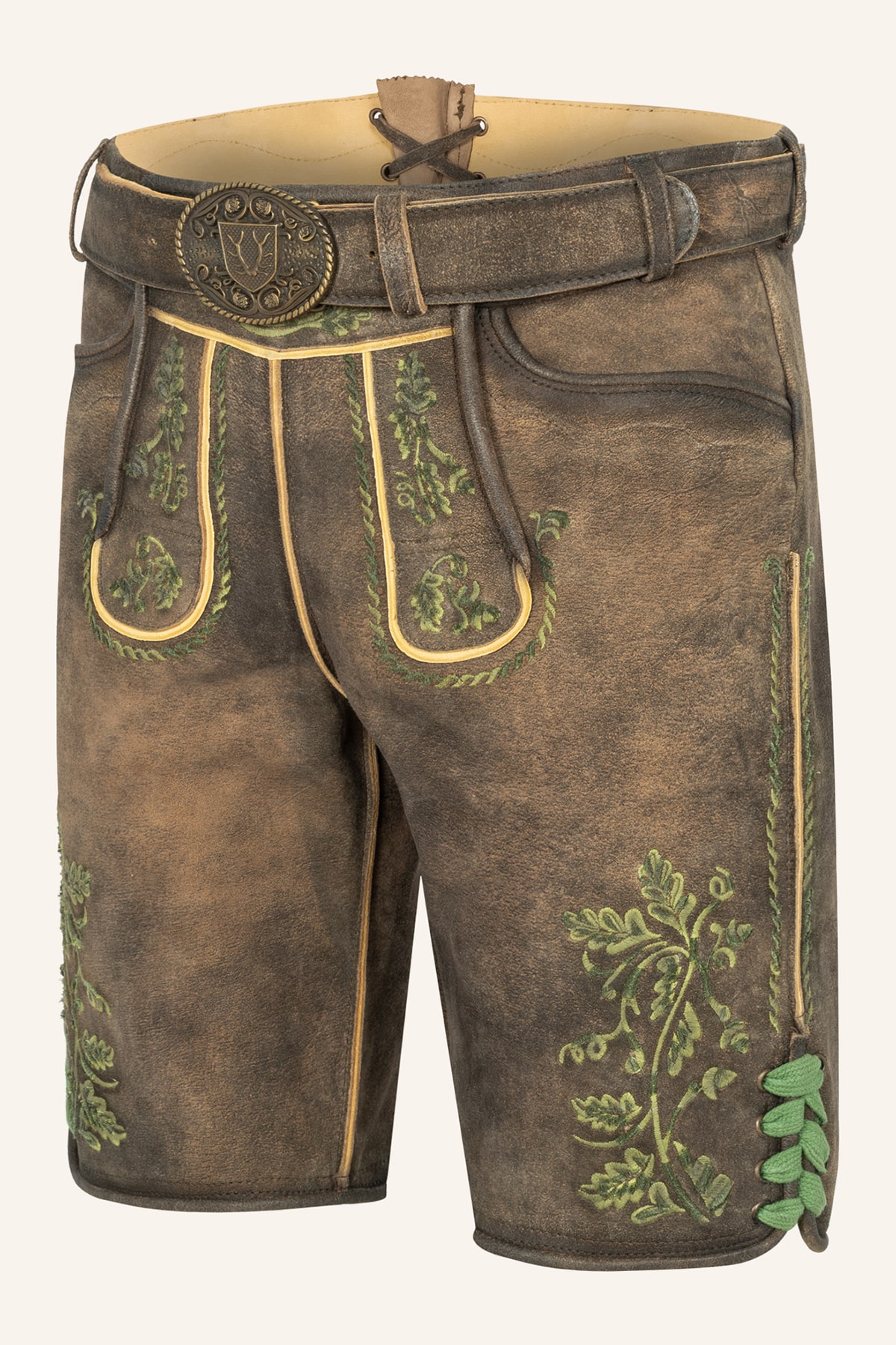 Lederhose Larry mit Gürtel 