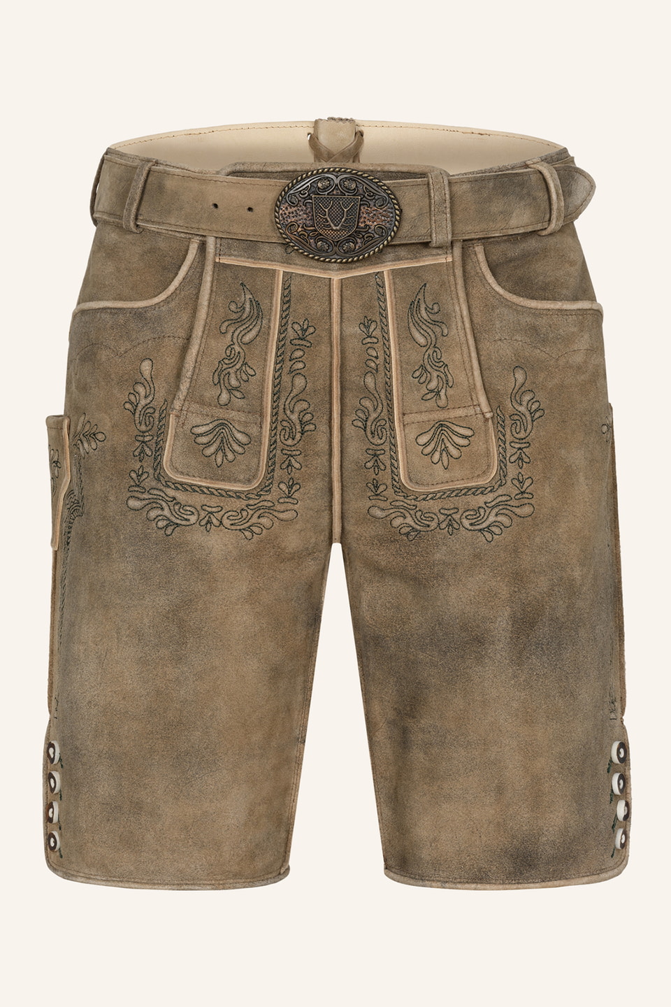 Lederhose Karim mit Gürtel