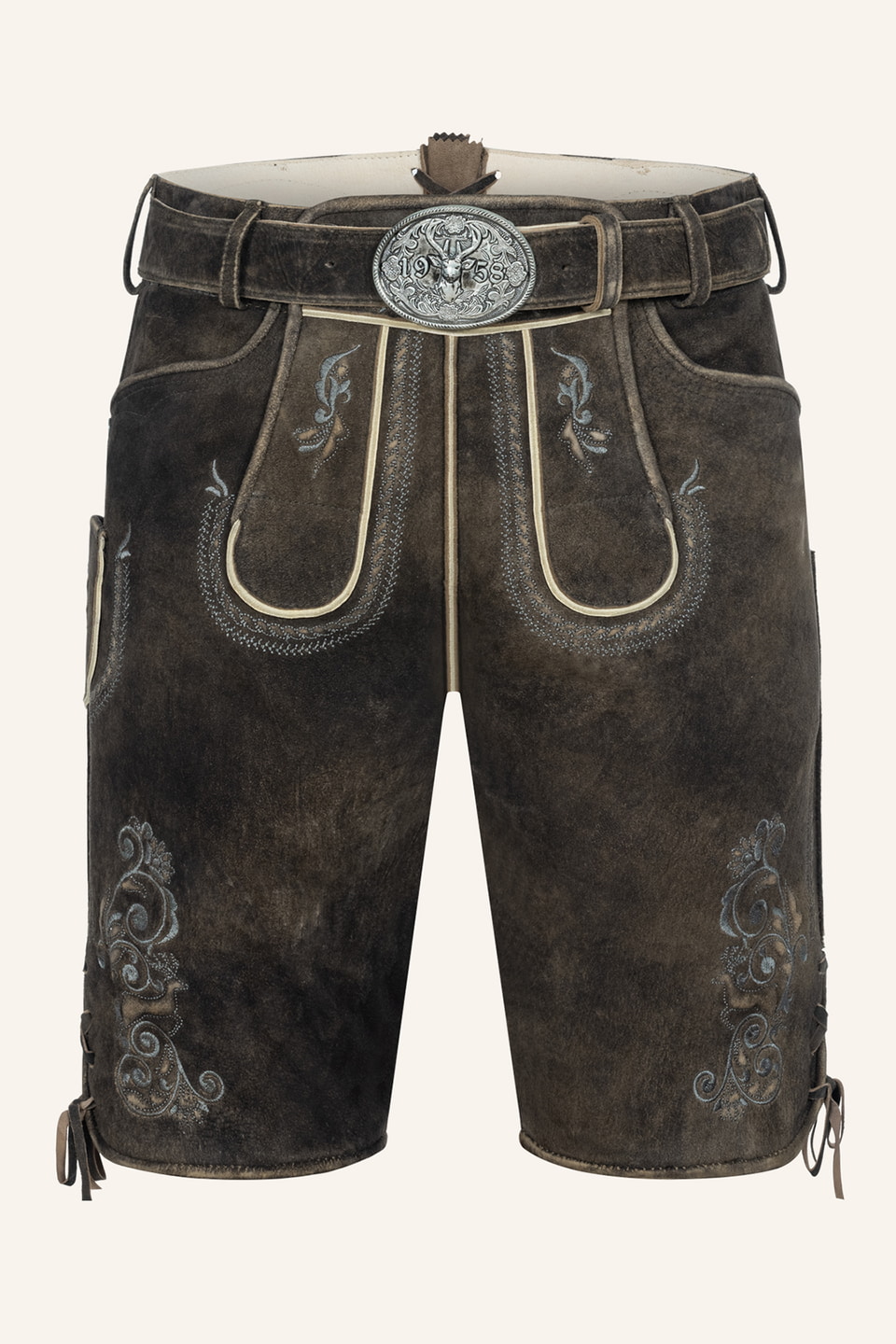 Lederhose Gideon mit Gürtel