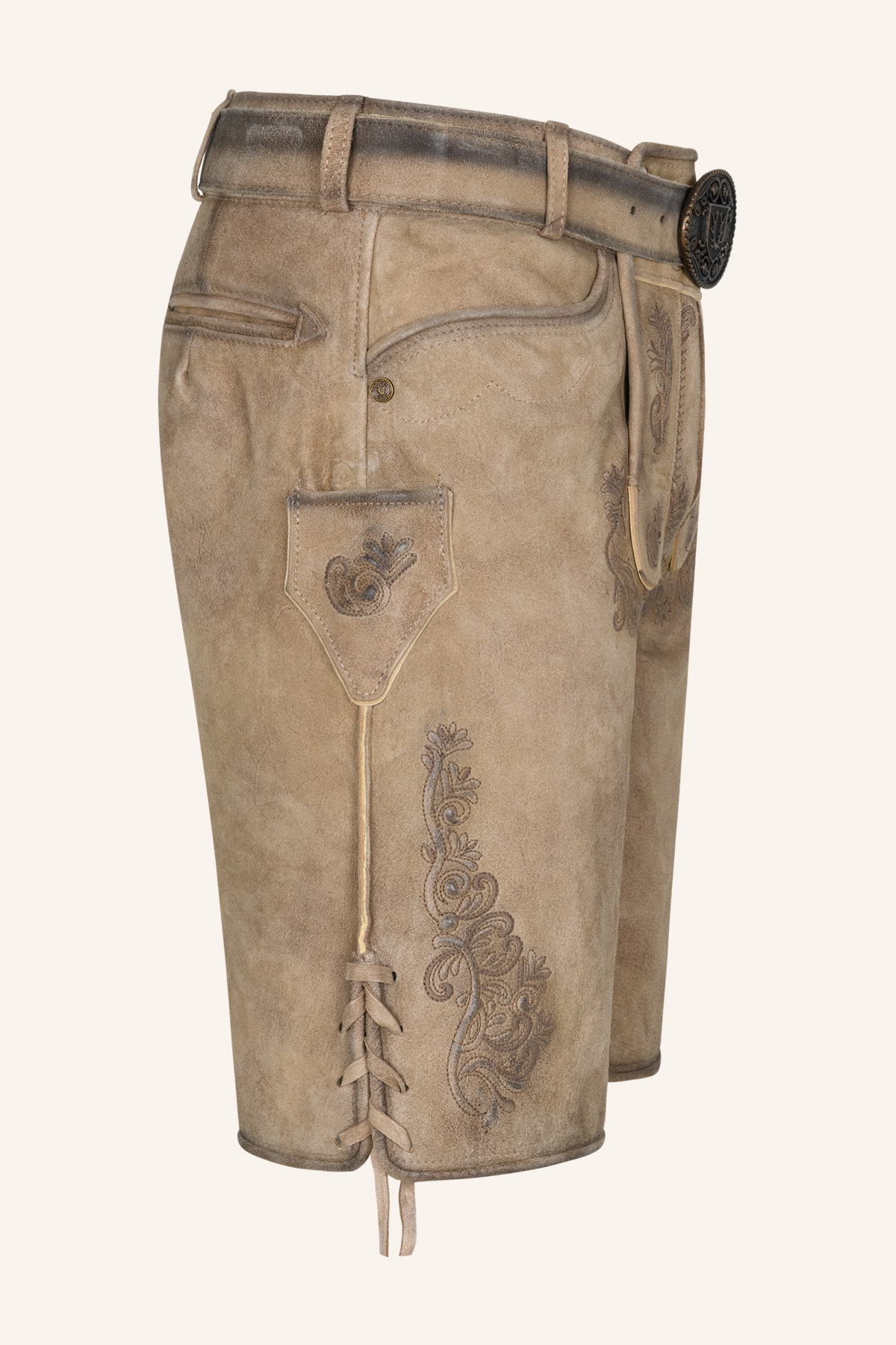 Lederhose Baldur mit Gürtel