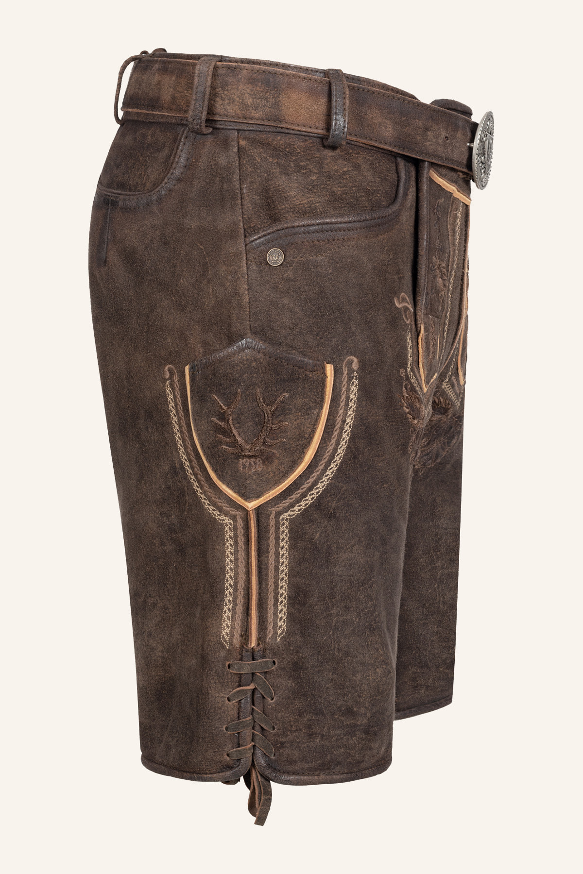 Lederhose Rufus mit Gürtel