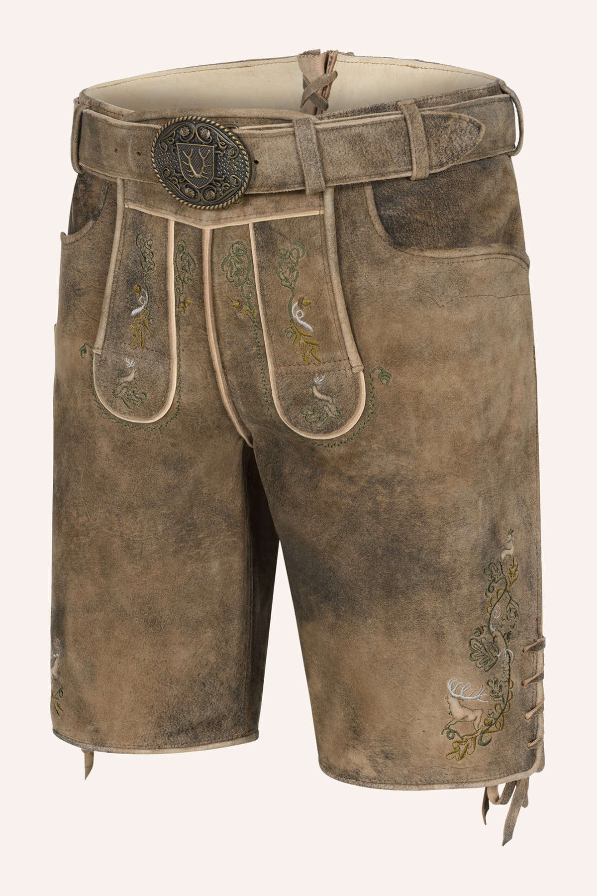 Lederhose Micah mit Gürtel