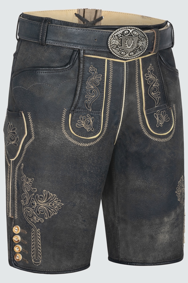 Lederhose Austin mit Gürtel