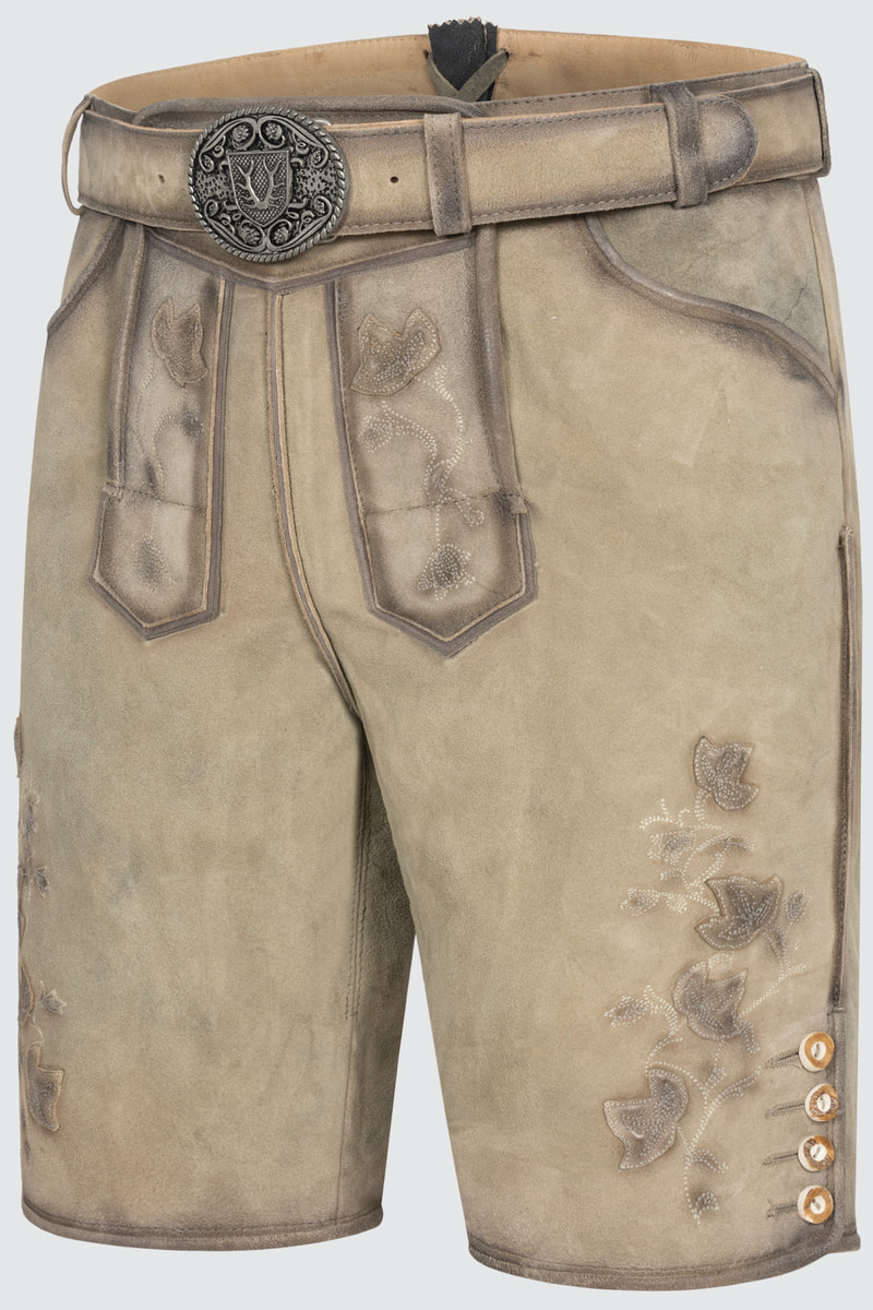 Lederhose Kai mit Gürtel