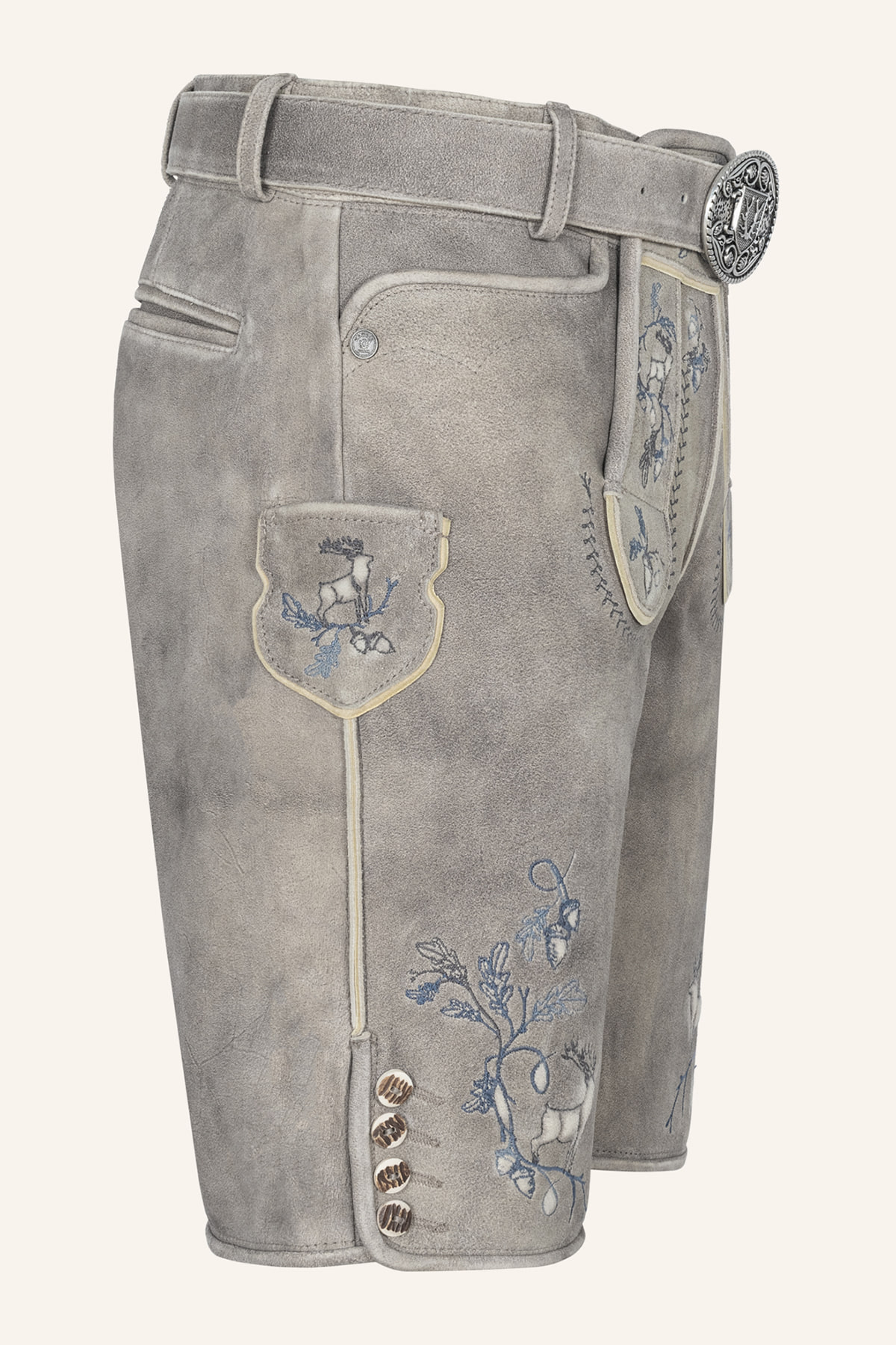 Lederhose Ulf mit Gürtel