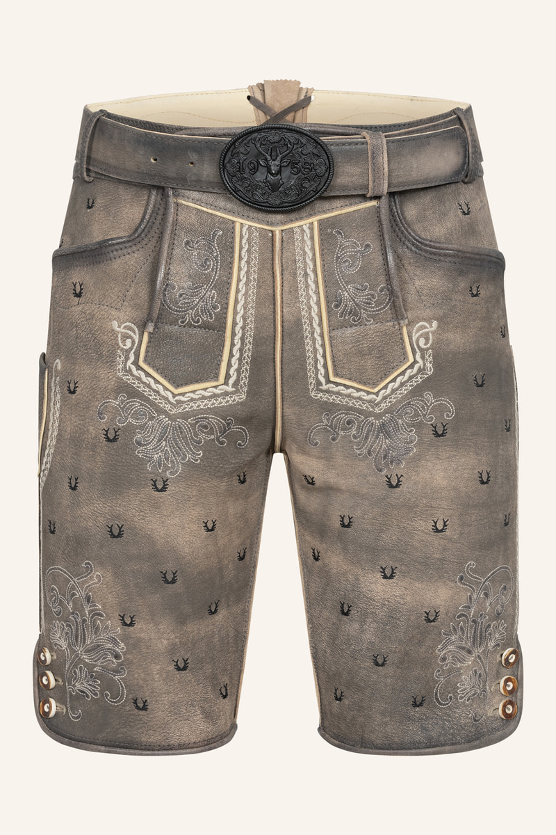 Lederhose Harvey mit Gürtel